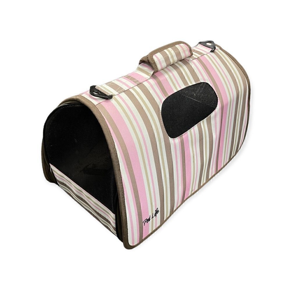 Pet Life ® 'Easy Folding' Zippered Folding Lightweight Pet Dog Crate Carrier - Picture 3 of 8